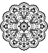 A001 mandala krajka